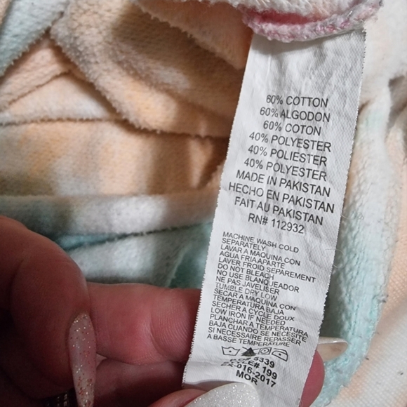 Exist Oversized Kangaroo Pouch Tie-Dye Hoodie Sweatshirt - Picture 4 of 6